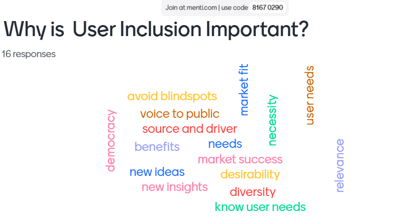 Word cloud from interactive session