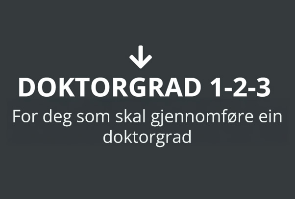 Til nettside Doktorgrad 1-2-3