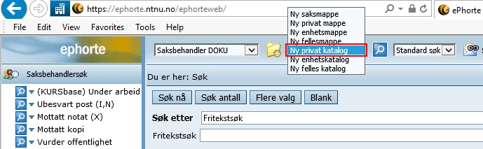 Favoritter I EPhorte - Kunnskapsbasen - NTNU