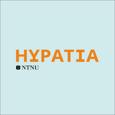 Grafisk element med logo - Hypatia NTNU