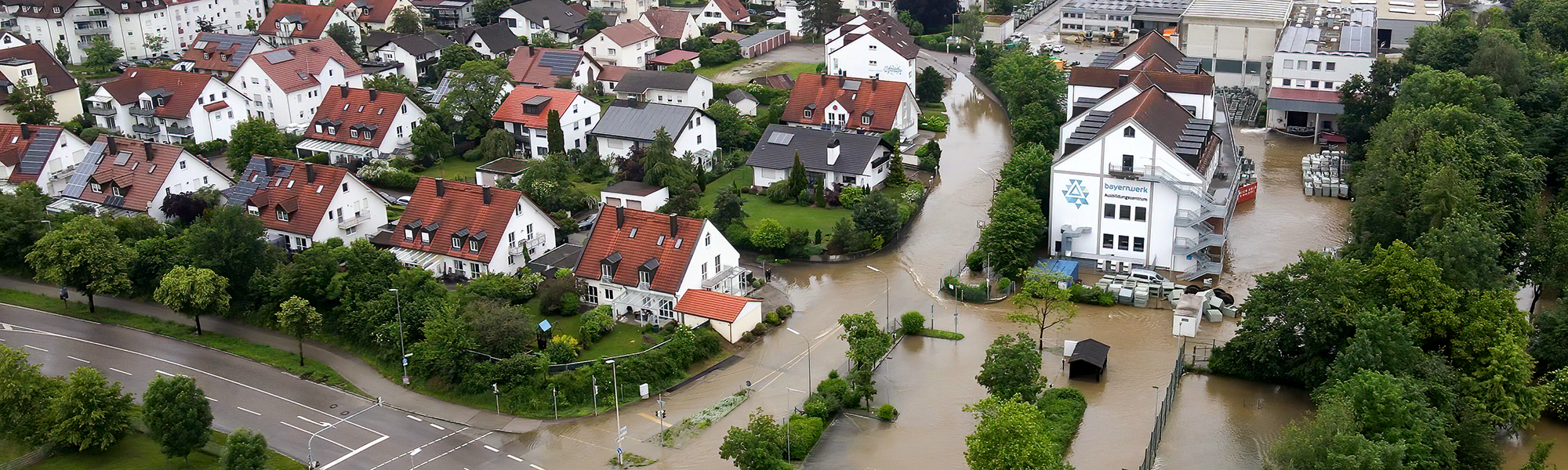 By som er utsatt for flom og hvor gatene er elver. Foto