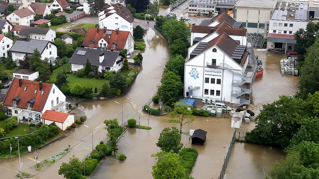 By som er utsatt for flom og hvor gatene er elver. Foto