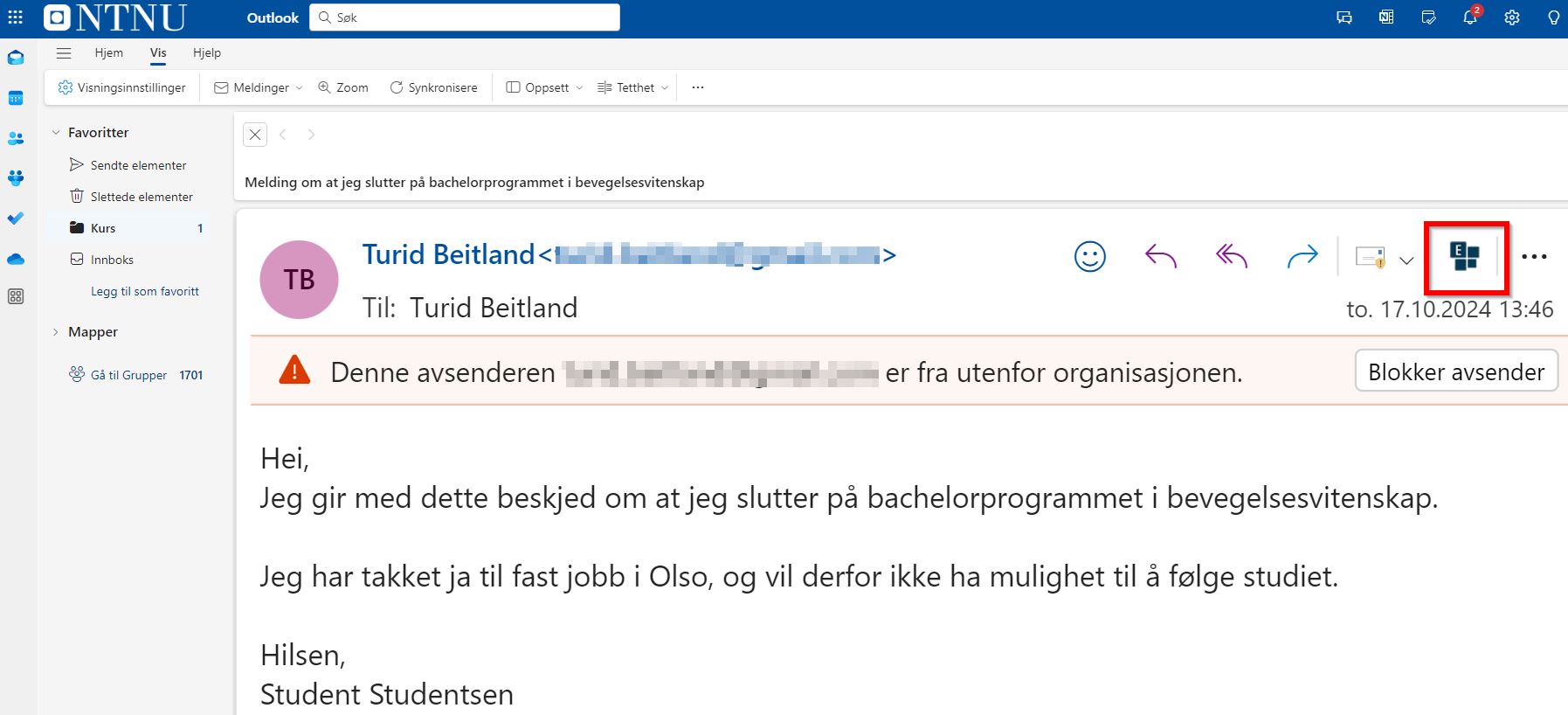 Elements-ikonet i Outlook