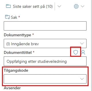 Skjerme i arkiveringspanelet i Outlook