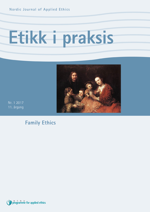 Family Ethics, Etikk i praksis Nr. 1 2017